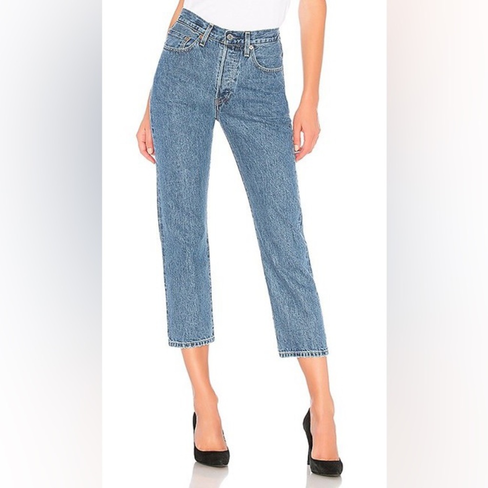 Levi’s Made and Crafted 501 Crop in Dune Blue